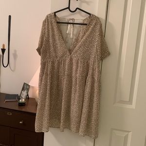 Luca + Grae taupe mini dress